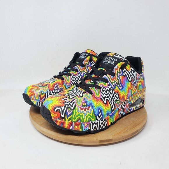 Skechers Jen Stark Shoes Womens 7 Uno Infinite Drip Sneaker Rainbow Colorful - Picture 2 of 15